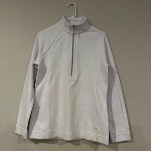 Tommy Bahama women's half zip white sweatshirt in size small.
